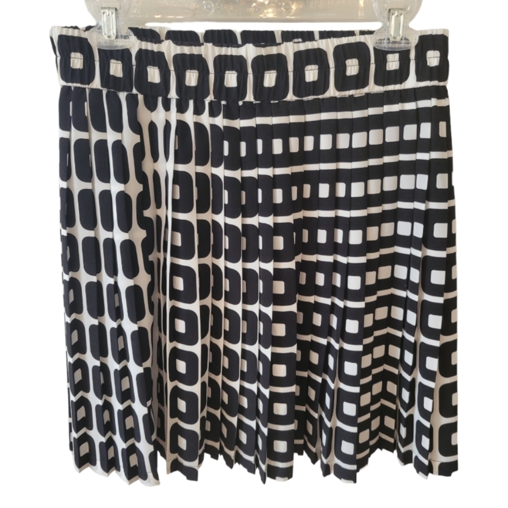 Banana Republic Factory Pleated Graphic Mini Skirt Size Small